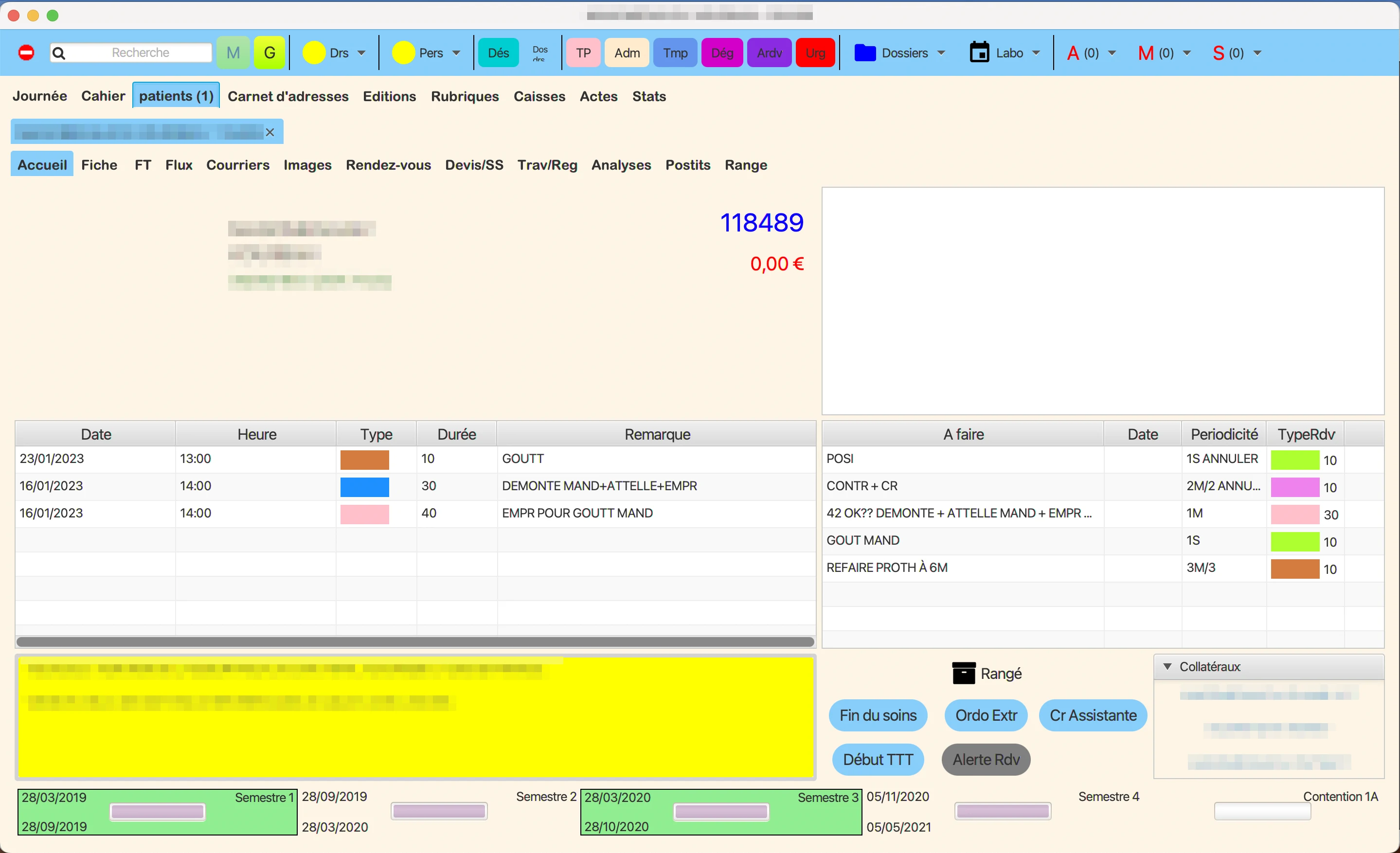 Fiche patient