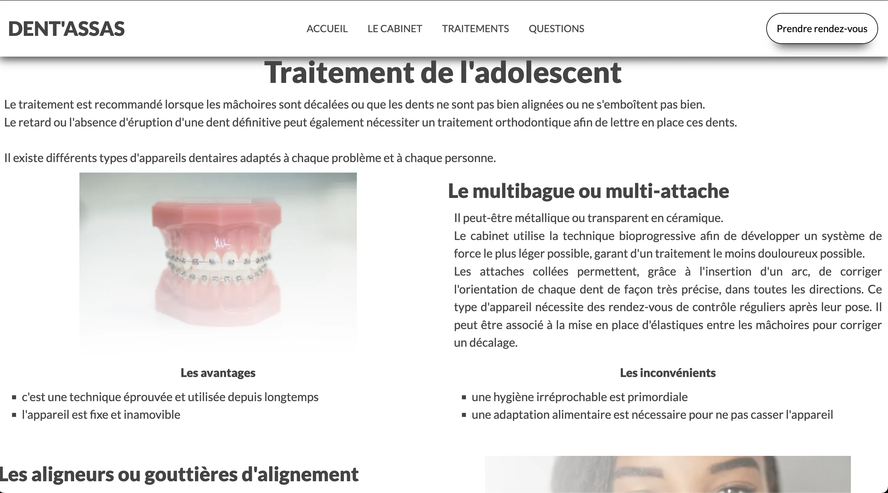 Site web dentassas.fr