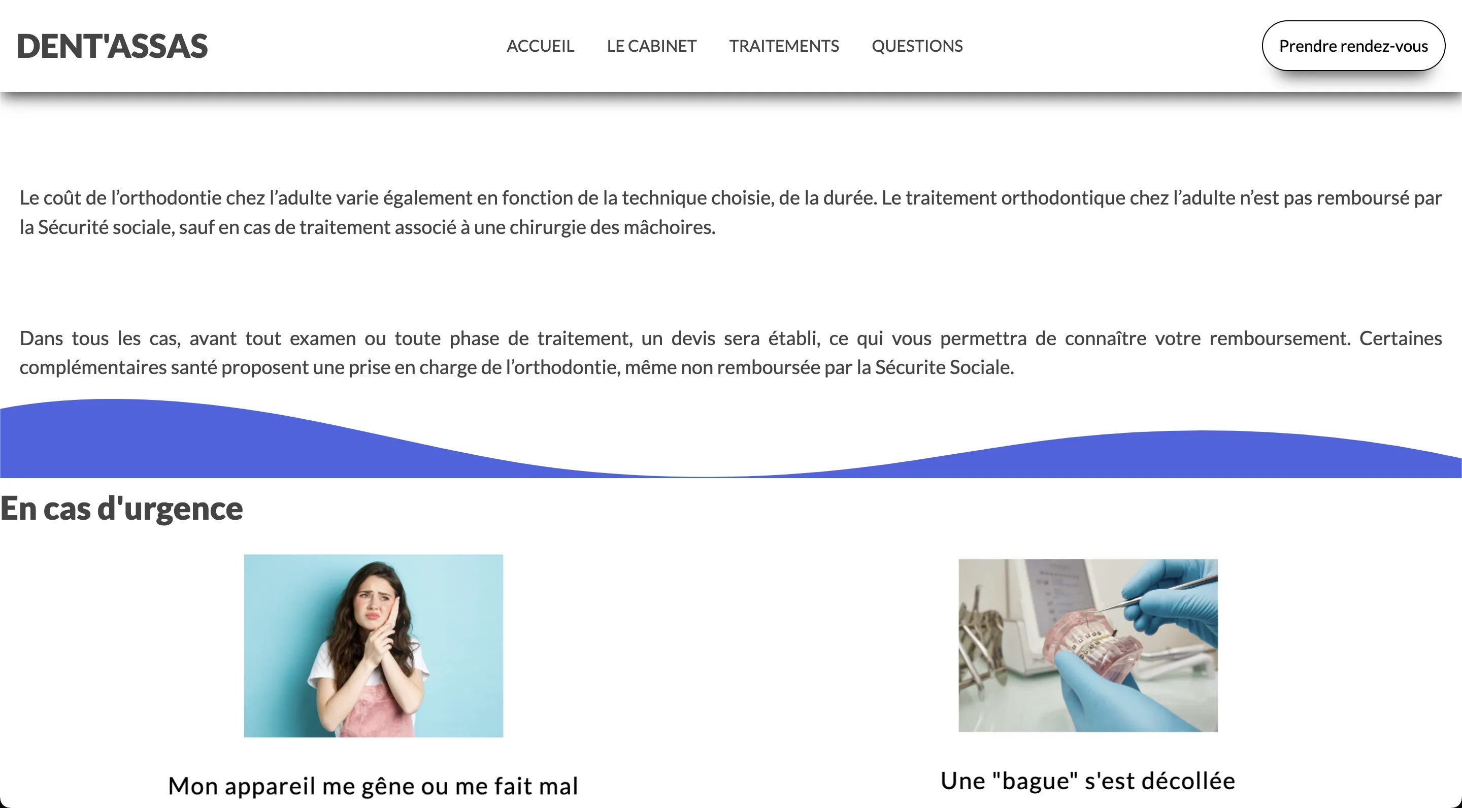 Site web dentassas.fr